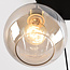 Suspension 4 lumières avec verre Cognac et ambré - Livia