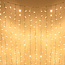 Rideau lumineux reliable blanc | à partir de 2 mètres | 300 LEDs | 2200K extra blanc chaud | caoutchouc