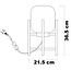Lampe de table en verre transparent - Duuk