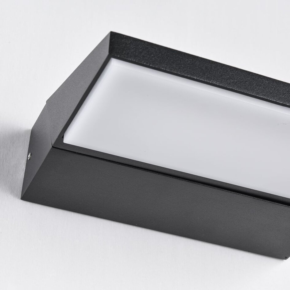 Applique murale extérieure orientable Argento - noire avec LED intégrée