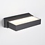 Applique murale extérieure Onyx avec détecteur - noire avec LED intégrée