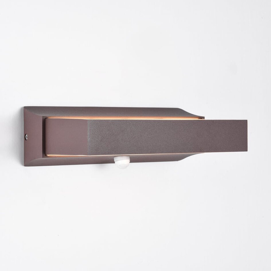 Applique d'extérieur Onyx avec capteur - marron