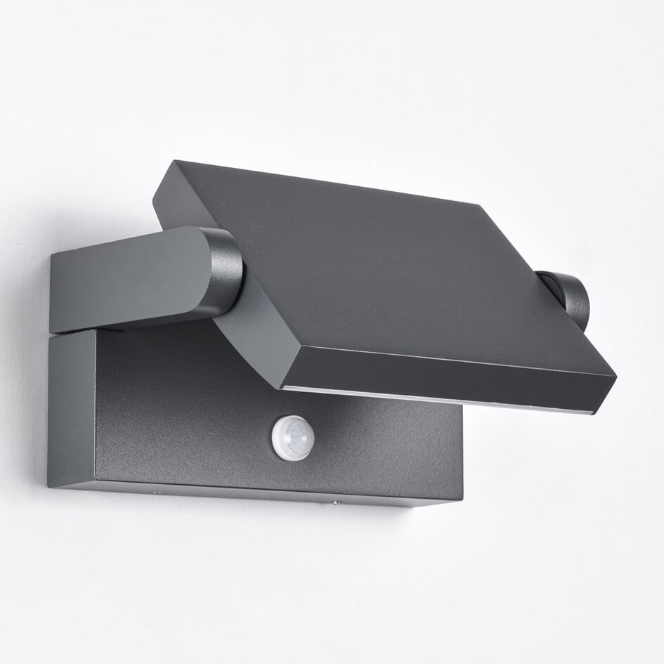 Applique réglable Berlin avec détecteur - anthracite