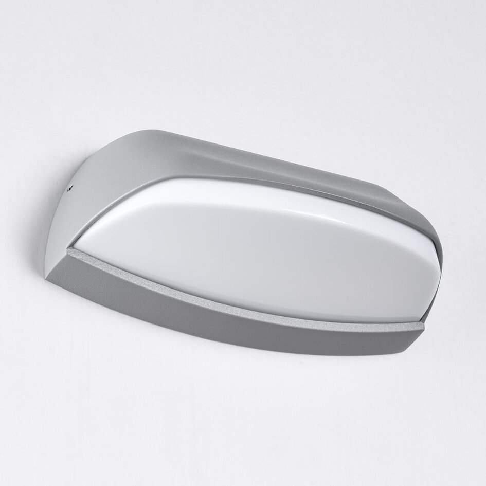 Applique murale extérieure Jessy - argent avec LED intégrée
