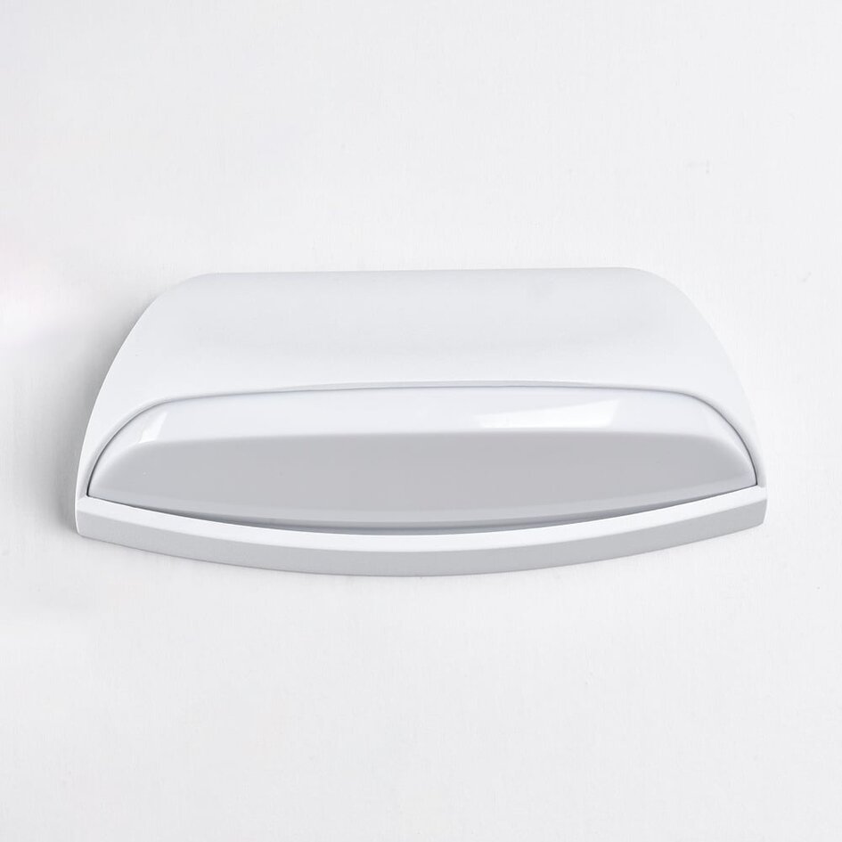 Applique murale extérieure moderne Jessy - blanche avec LED intégrée