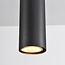 Lampe suspendue à tube sur rail monophasé Len - noir