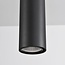 Lampe suspendue à tube sur rail monophasé Len - noir