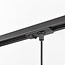Suspension Nya pour rail monophasé, verre fumé à effet miroir