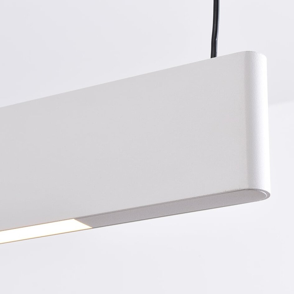 Suspension Abby - blanc avec LED intégrée et puissance réglable