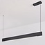Suspension Abby - noir avec LED intégrée et puissance réglable
