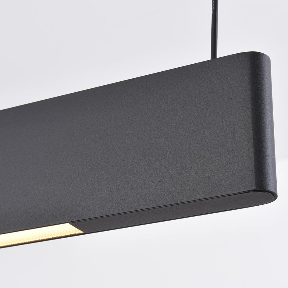 Suspension Abby - noir avec LED intégrée et puissance réglable