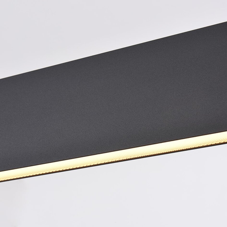Suspension Abby - noir avec LED intégrée et puissance réglable