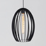 Lampe suspendue à 1 lumière Oval - noir