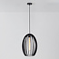 Lampe suspendue à 1 lumière Oval - noir