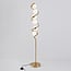 Lampadaire en spirale Lexy 6 lumières en verre blanc laiteux