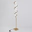 Lampadaire en spirale Lexy 6 lumières en verre blanc laiteux