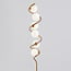 Lampadaire en spirale Lexy 6 lumières en verre blanc laiteux