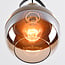 Suspension Laure - verre ambré, globe Art déco sphérique