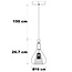 Suspension en verre fumé dimmable - Lieve