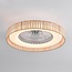 Ventilateur de plafond Cakir LED - abat-jour en bambou brun clair