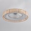 Ventilateur de plafond Cakir LED - abat-jour en bambou brun clair