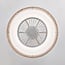 Ventilateur de plafond Cakir LED - abat-jour en bambou brun clair