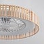 Ventilateur de plafond Cakir LED - abat-jour en bambou brun clair