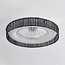 Ventilateur de plafond Cakir LED - abat-jour en bambou noir