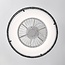 Ventilateur de plafond Cakir avec effet stéréo et température de couleur réglable - abat-jour en bambou noir