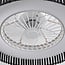Ventilateur de plafond Cakir LED - abat-jour en bambou noir