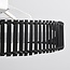 Ventilateur de plafond Cakir LED - abat-jour en bambou noir