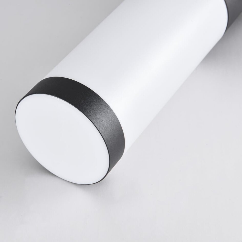 Lampadaire en acier inoxydable avec 2 douilles Jardin - rond