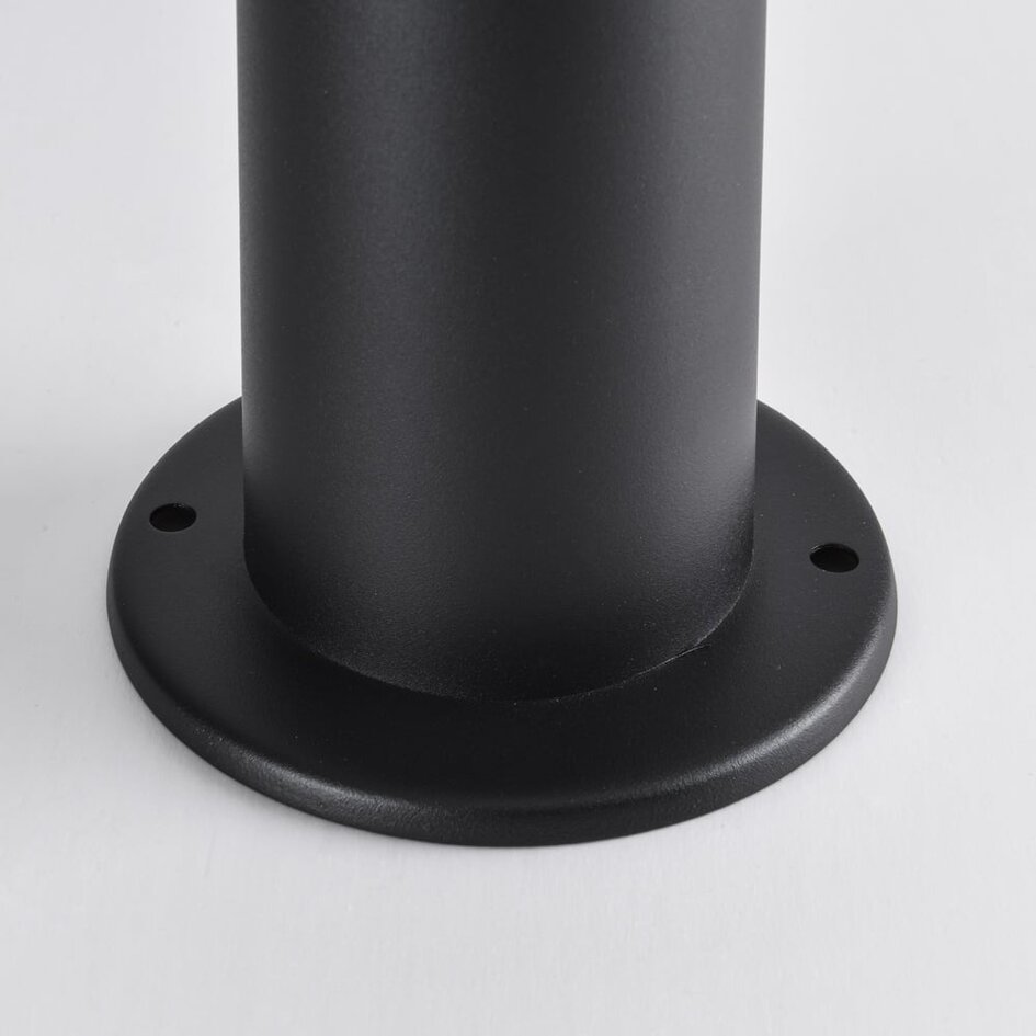 Lampadaire en acier inoxydable avec 2 douilles Jardin - rond