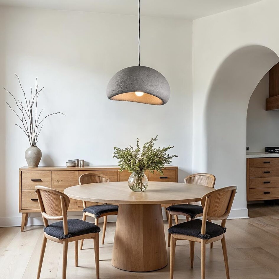 Suspension Wabi Sabi Urban Stone avec motif pierre gris - 48 cm