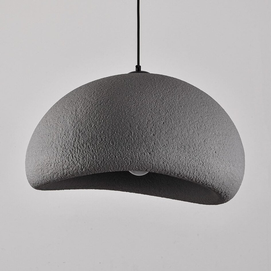 Suspension Wabi Sabi Urban Stone à motif pierre gris - 48 x 38 cm