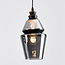 Suspension Sofie 3 lumières en verre fumé - noir