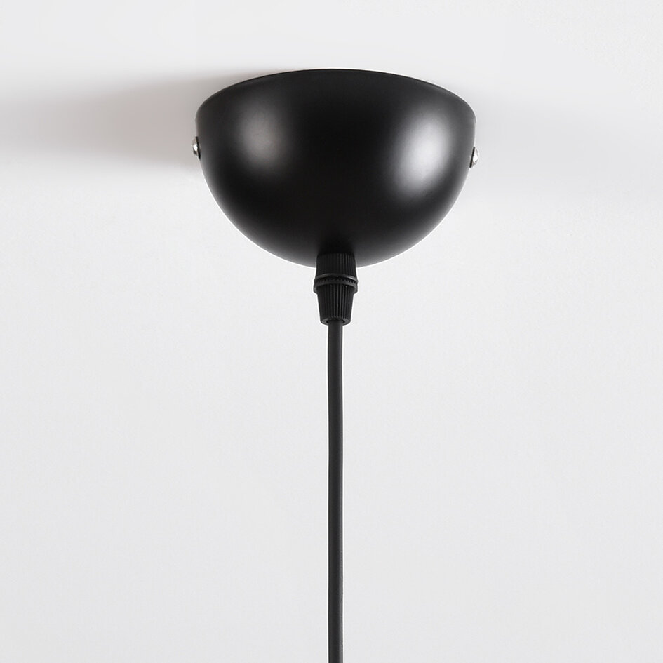 Suspension Dylan en verre nervuré - vert