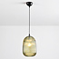 Suspension Dylan en verre nervuré - vert