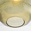 Suspension en verre strié, 3 lumières - Elisa