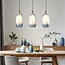 Suspension Noud 3 lumières en verre dégradé