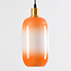 Suspension 1 lumière Anne - verre orangé