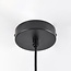 Lampe suspendue design noire avec verre fumé, 12 lumières - Decadi