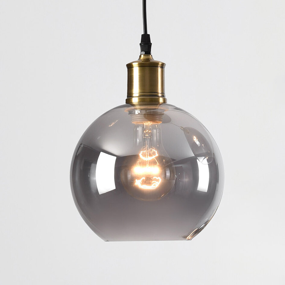 Lampe suspendue à 7 lumières avec verre fumé - Vivienne