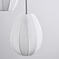 Suspension japandi à 3 lumières avec lanternes en tissu blanc - Fabrica
