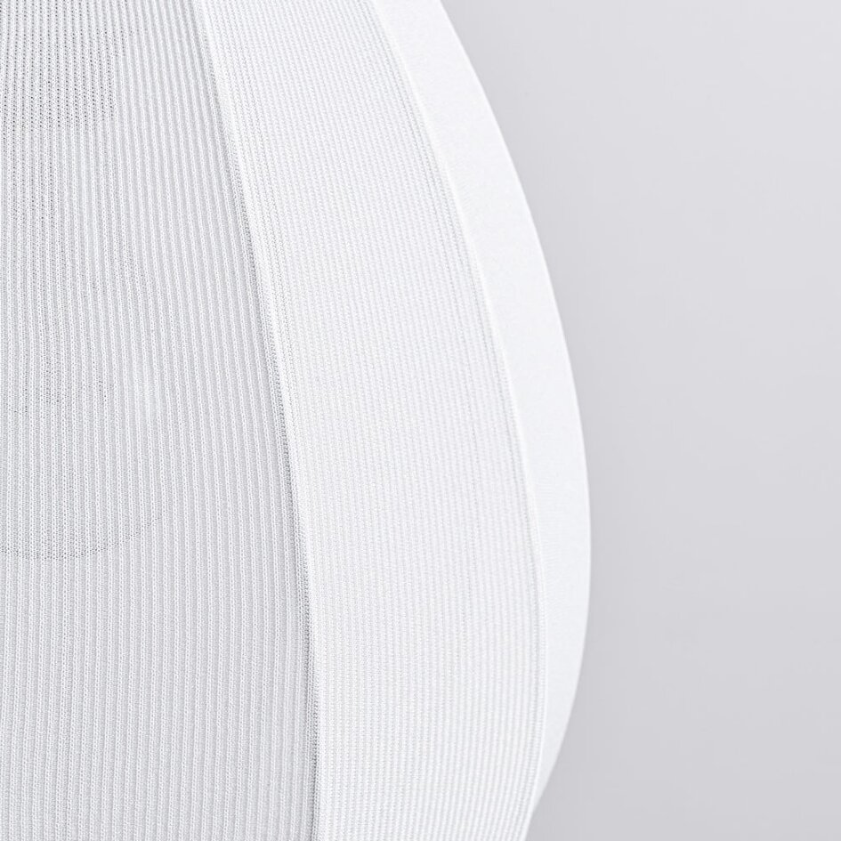 Suspension japandi à 3 lumières avec lanternes en tissu blanc - Fabrica