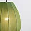 Suspension japandi à 3 lumières avec lanternes en tissu vert - Fabrica