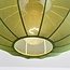 Suspension Fabrica 3 lumières - lampions en tissu vert