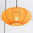 Suspension japandi à 3 lumières avec lanternes en tissu orange - Fabrica