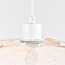 Suspension Floral - beige avec pétales en tissu