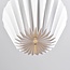 Suspension Berlian en papier - blanc avec abat-jour plissé